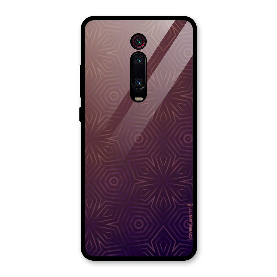 Lavish Purple Pattern Glass Back Case for Redmi K20