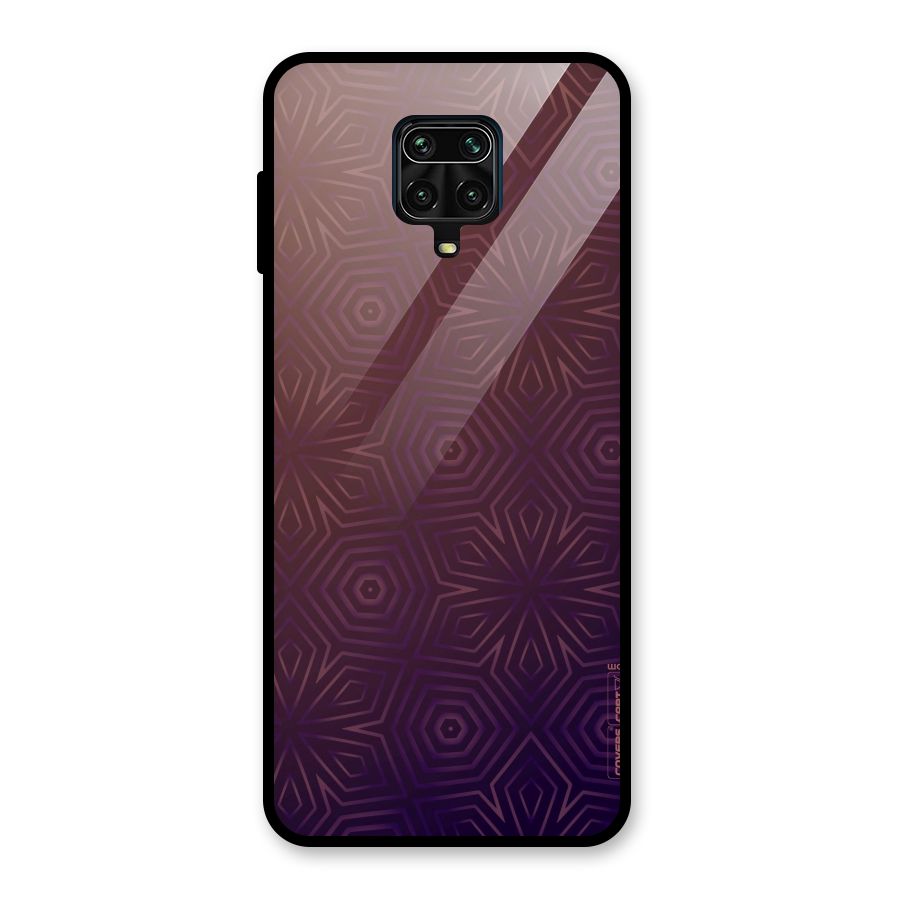 Lavish Purple Pattern Glass Back Case for Redmi Note 10 Lite
