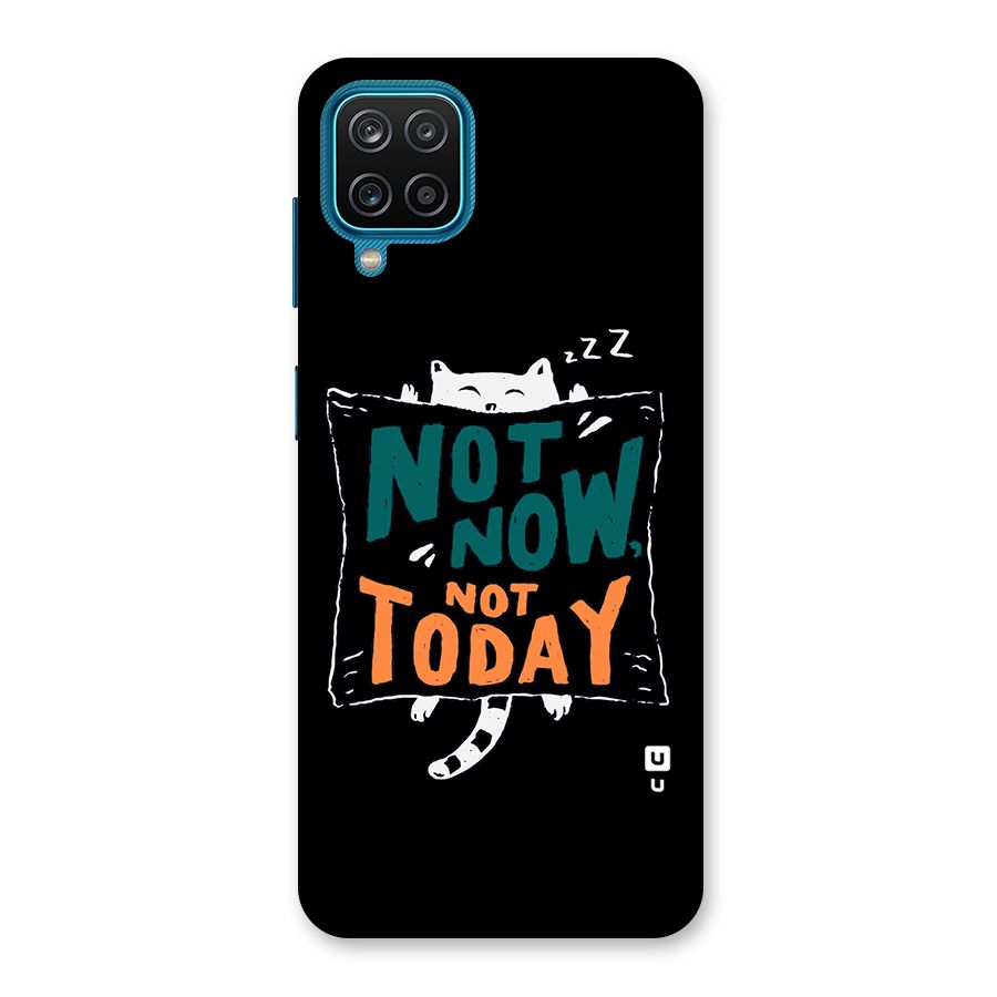 Lazy Cat Not Today Back Case for Galaxy F12