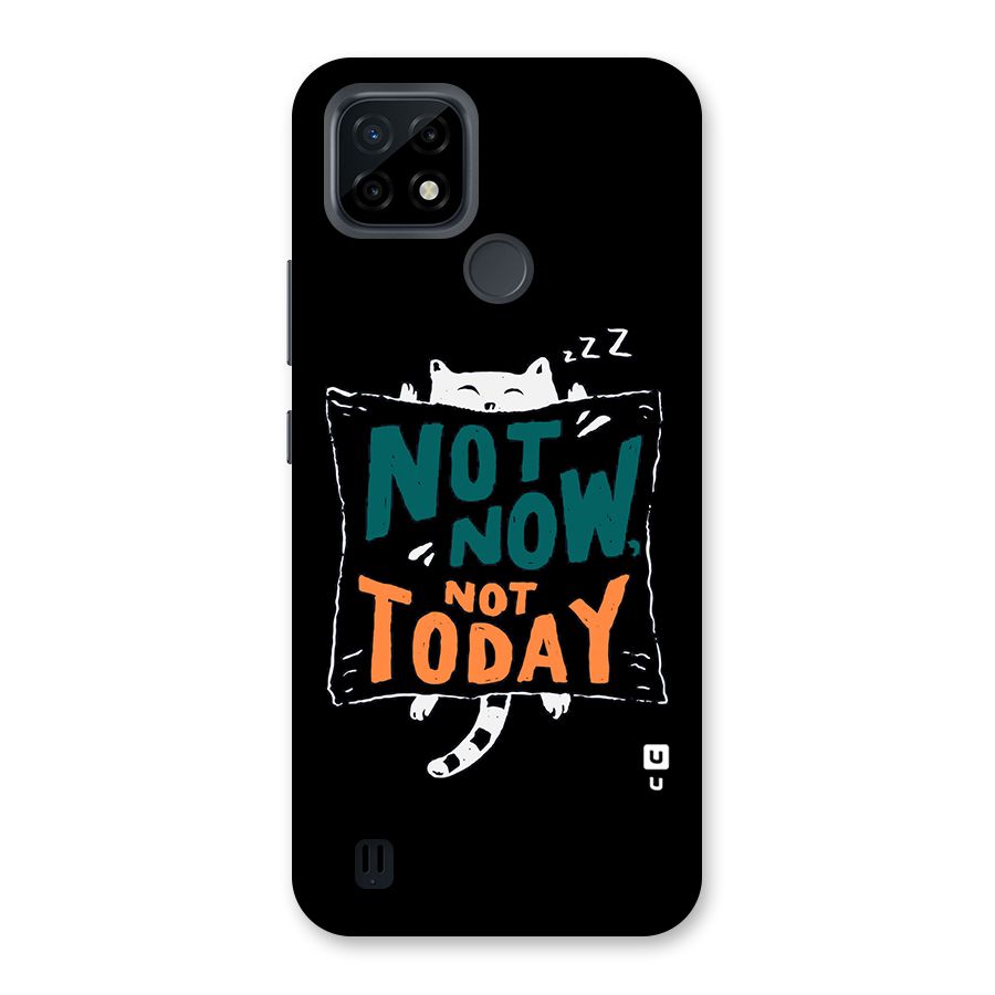 Lazy Cat Not Today Back Case for Realme C21