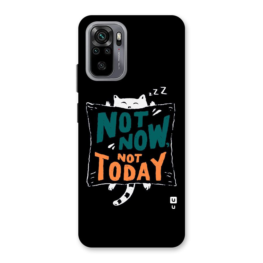 Lazy Cat Not Today Back Case for Redmi Note 10