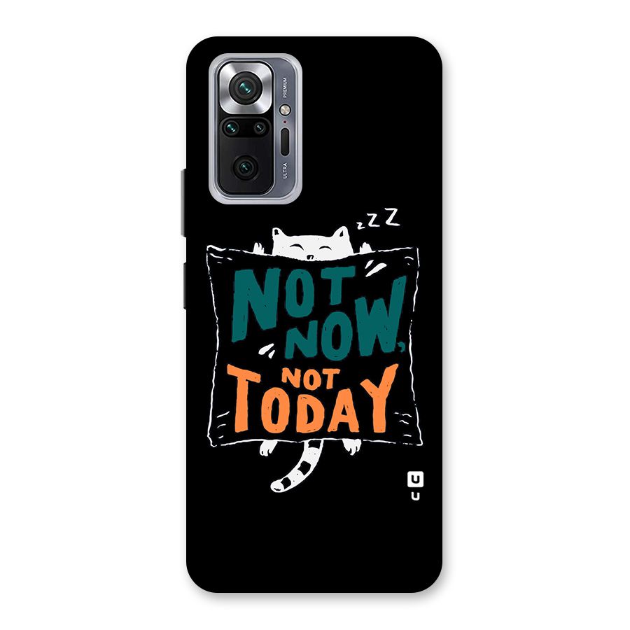 Lazy Cat Not Today Back Case for Redmi Note 10 Pro
