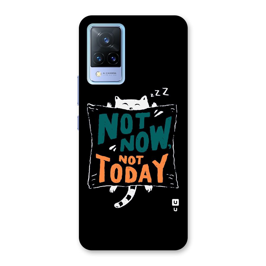 Lazy Cat Not Today Back Case for Vivo V21 5G
