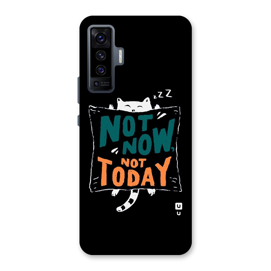 Lazy Cat Not Today Back Case for Vivo X50