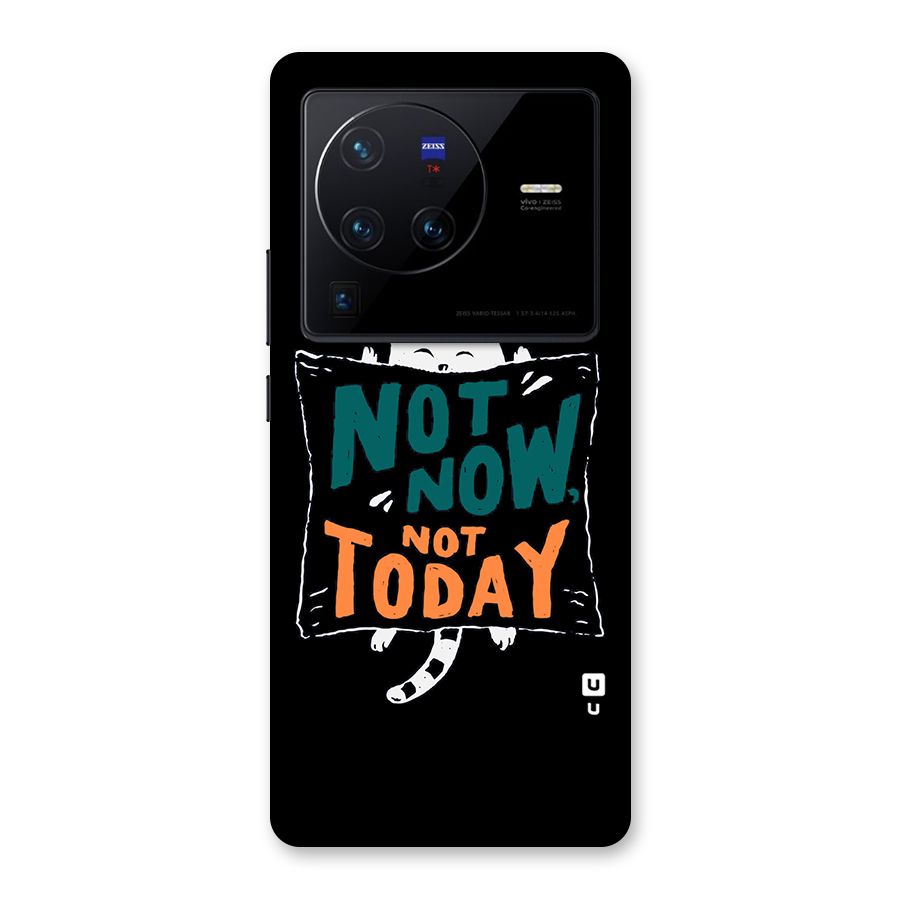 Lazy Cat Not Today Back Case for Vivo X80 Pro