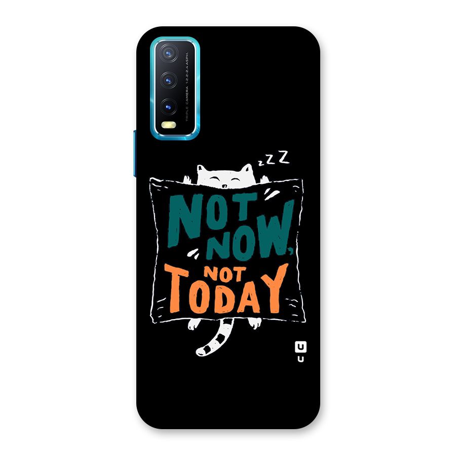 Lazy Cat Not Today Back Case for Vivo Y20A
