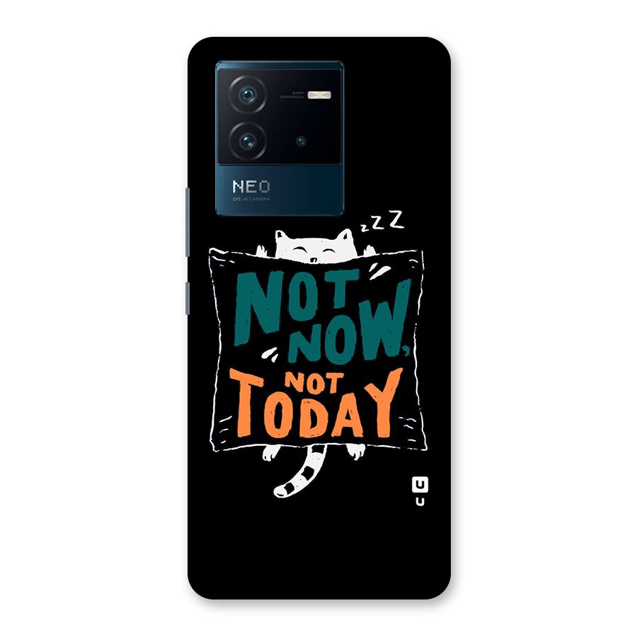 Lazy Cat Not Today Back Case for Vivo iQOO Neo 6 5G