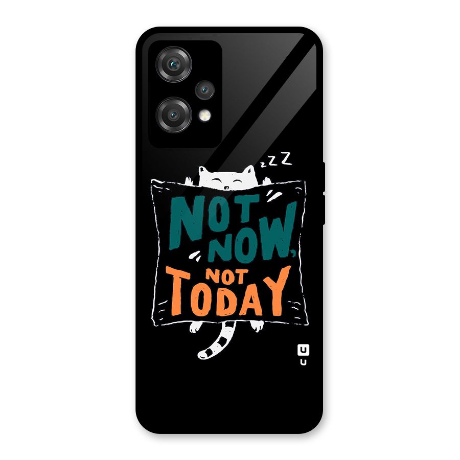 Lazy Cat Not Today Glass Back Case for OnePlus Nord CE 2 Lite 5G