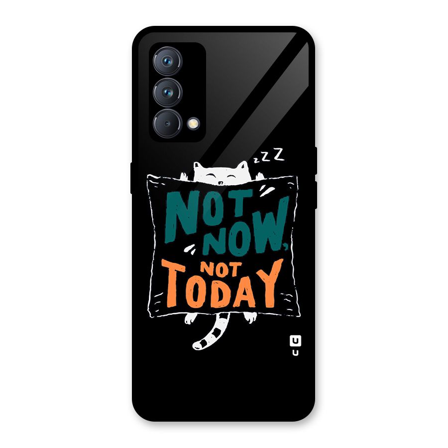 Lazy Cat Not Today Glass Back Case for Realme GT Master Edition
