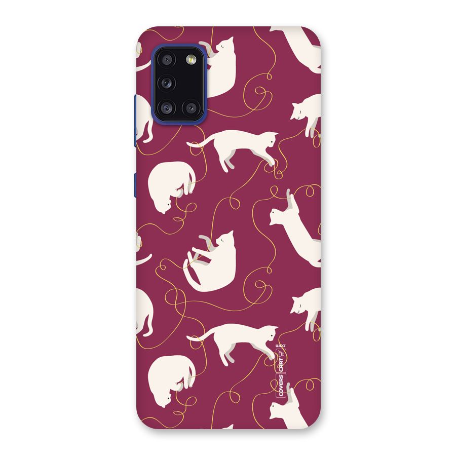 Lazy Kitty Back Case for Galaxy A31