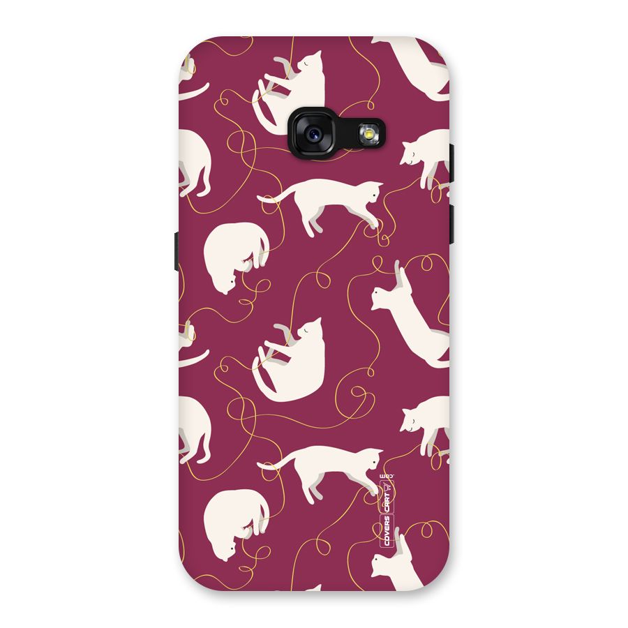 Lazy Kitty Back Case for Galaxy A3 (2017)