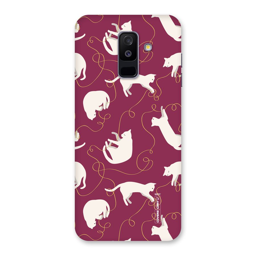 Lazy Kitty Back Case for Galaxy A6 Plus