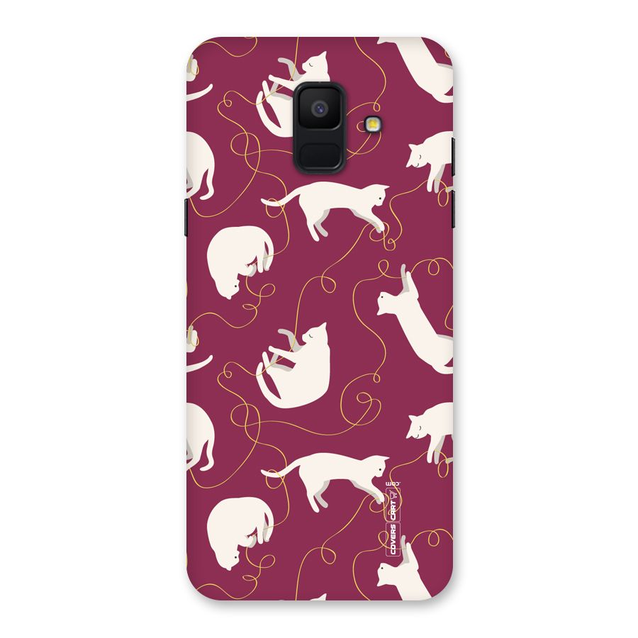 Lazy Kitty Back Case for Galaxy A6 (2018)