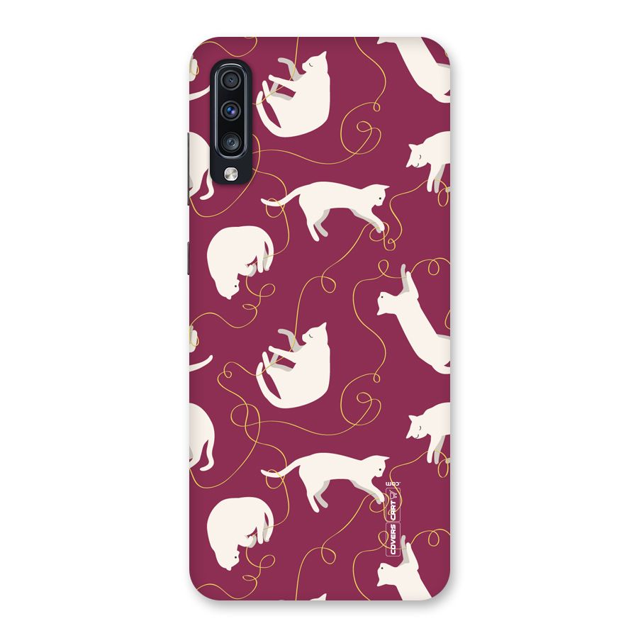 Lazy Kitty Back Case for Galaxy A70