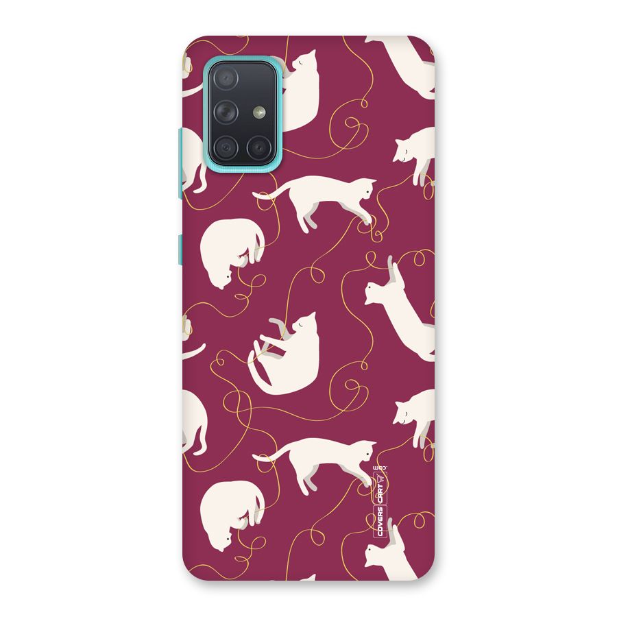 Lazy Kitty Back Case for Galaxy A71