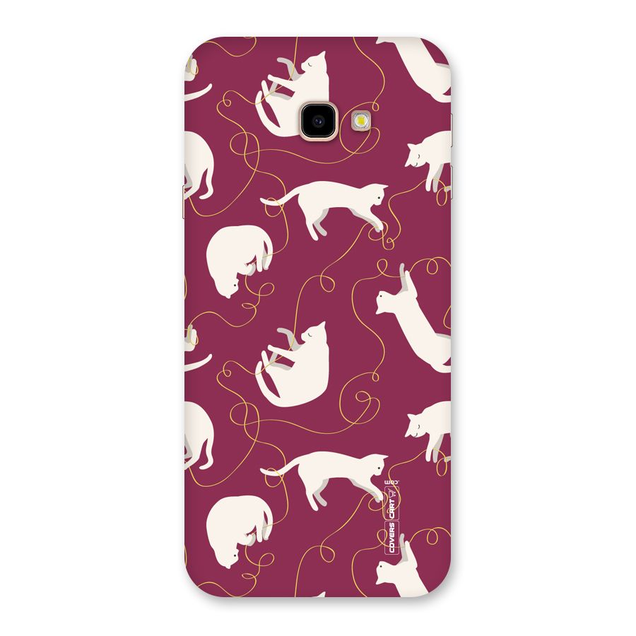 Lazy Kitty Back Case for Galaxy J4 Plus