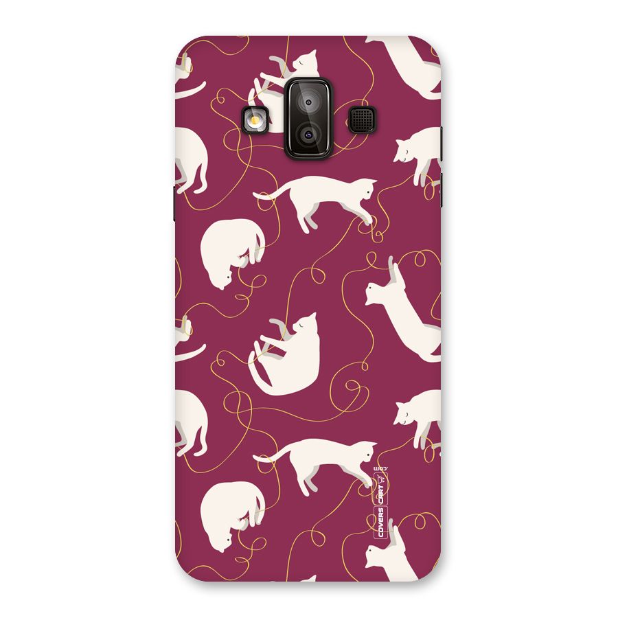 Lazy Kitty Back Case for Galaxy J7 Duo