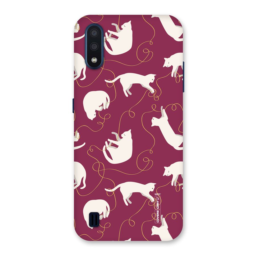 Lazy Kitty Back Case for Galaxy M01