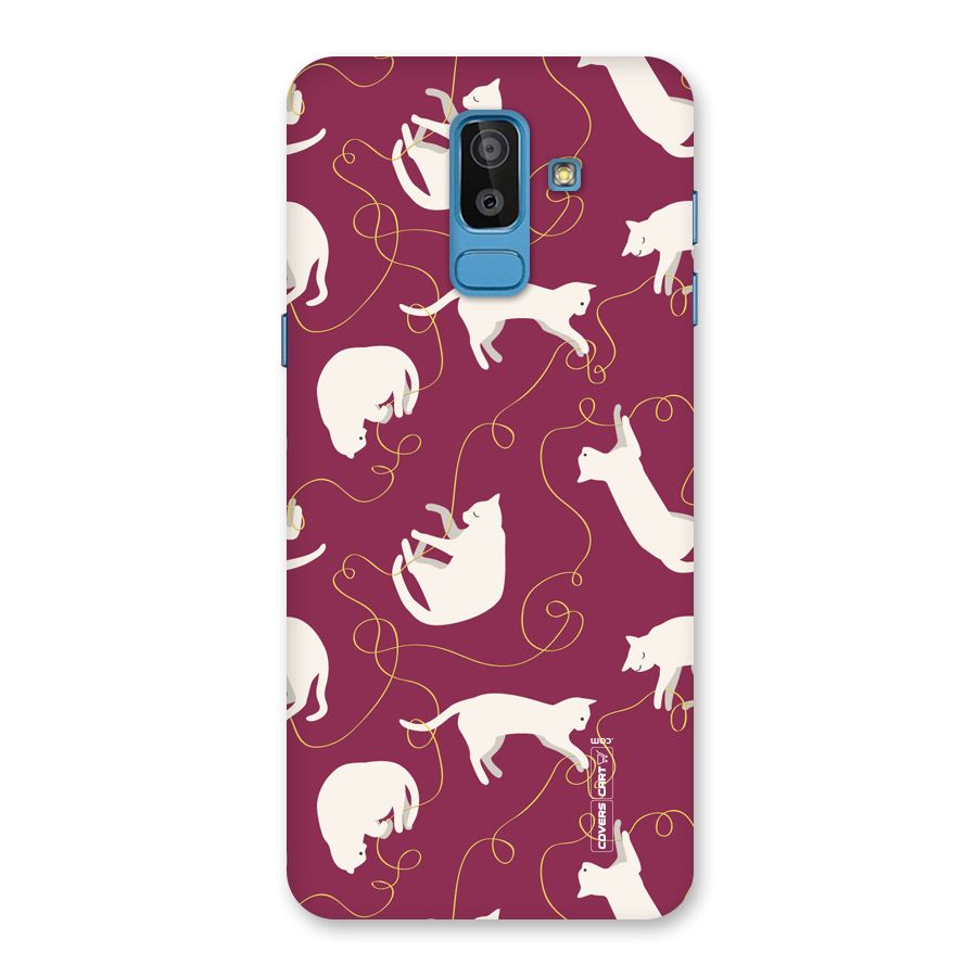 Lazy Kitty Back Case for Galaxy On8 (2018)