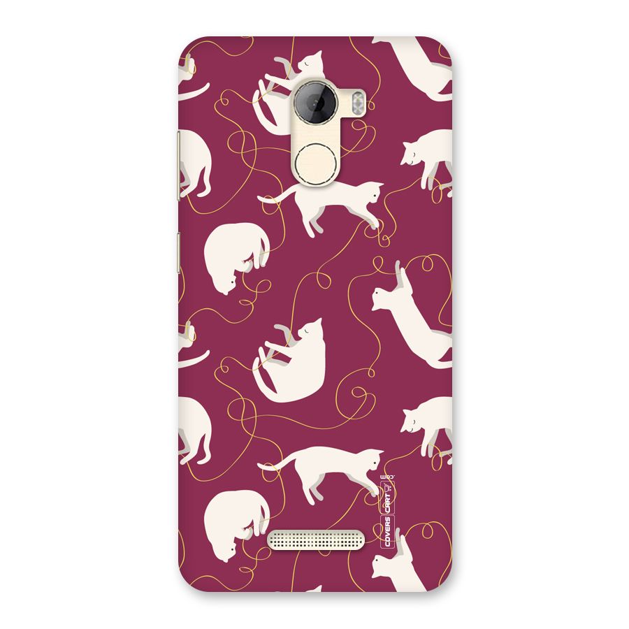 Lazy Kitty Back Case for Gionee A1 LIte