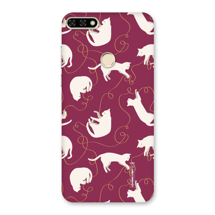 Lazy Kitty Back Case for Honor 7A