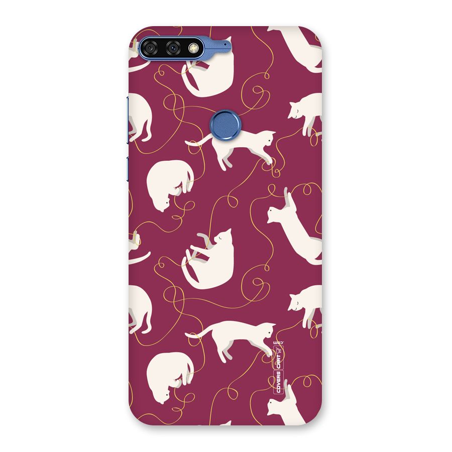 Lazy Kitty Back Case for Honor 7C