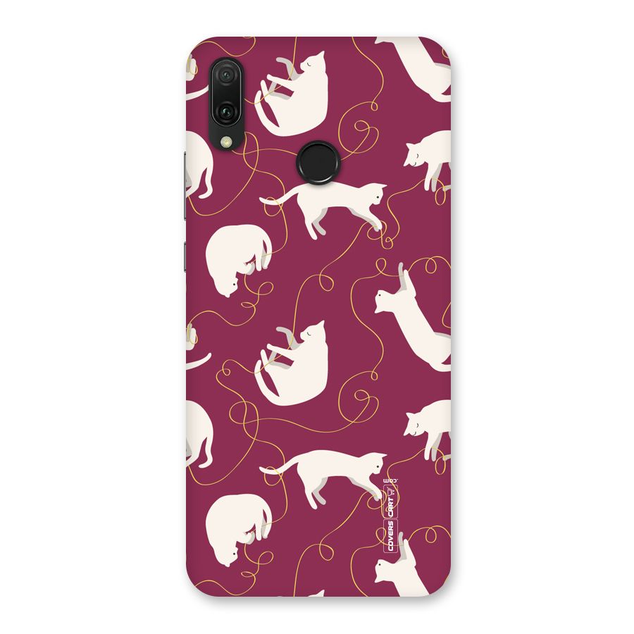 Lazy Kitty Back Case for Huawei Y9 (2019)