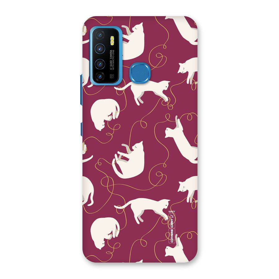 Lazy Kitty Back Case for Infinix Hot 9