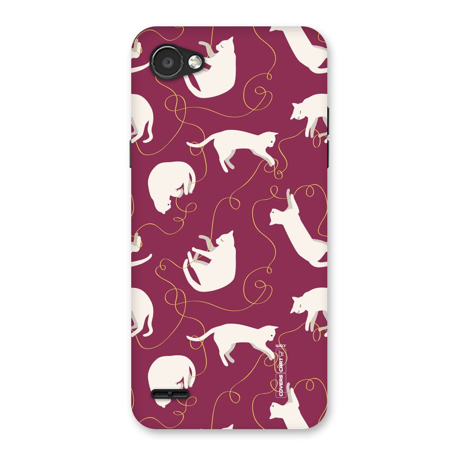 Lazy Kitty Back Case for LG Q6