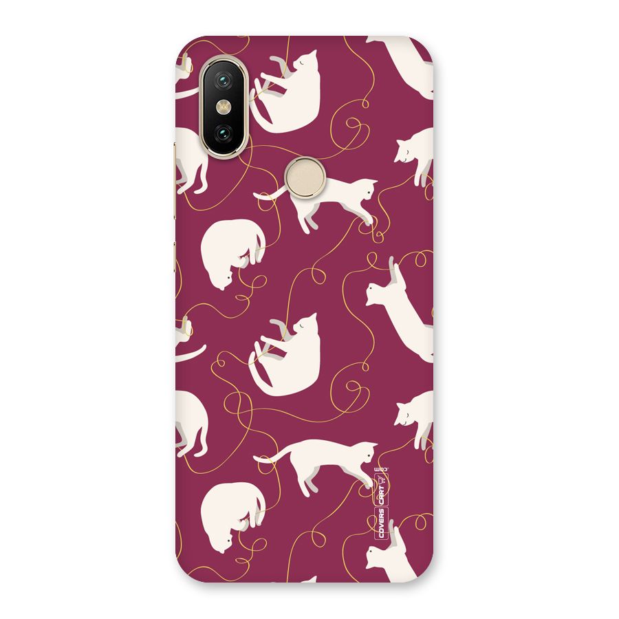 Lazy Kitty Back Case for Mi A2