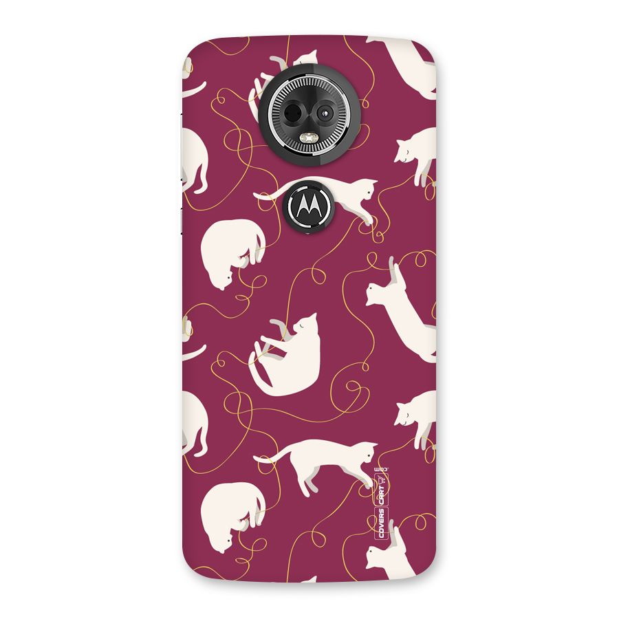 Lazy Kitty Back Case for Moto E5 Plus