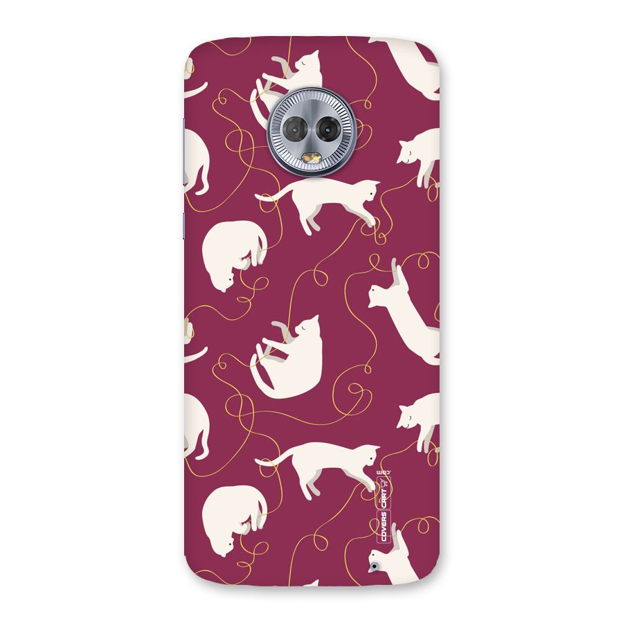 Lazy Kitty Back Case for Moto G6 Plus
