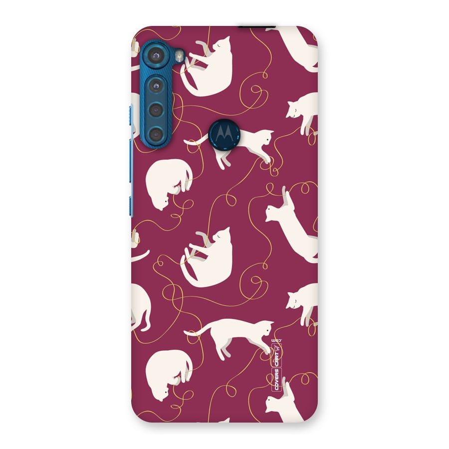 Lazy Kitty Back Case for Motorola One Fusion Plus