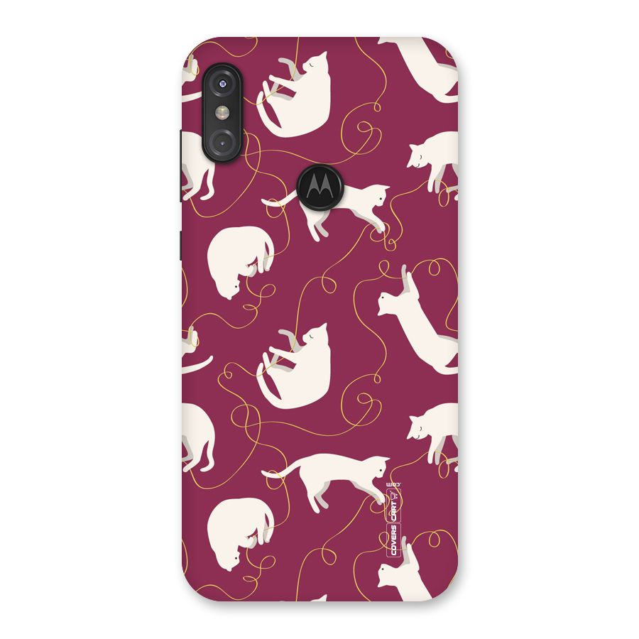 Lazy Kitty Back Case for Motorola One Power