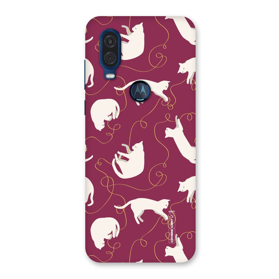 Lazy Kitty Back Case for Motorola One Vision