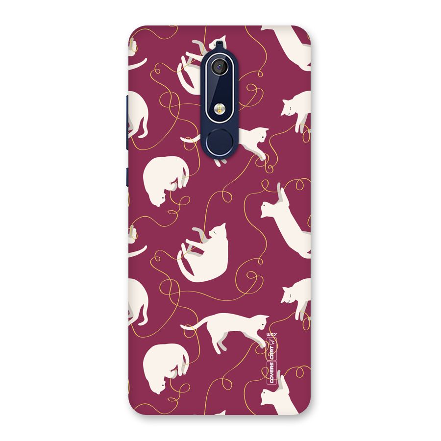 Lazy Kitty Back Case for Nokia 5.1