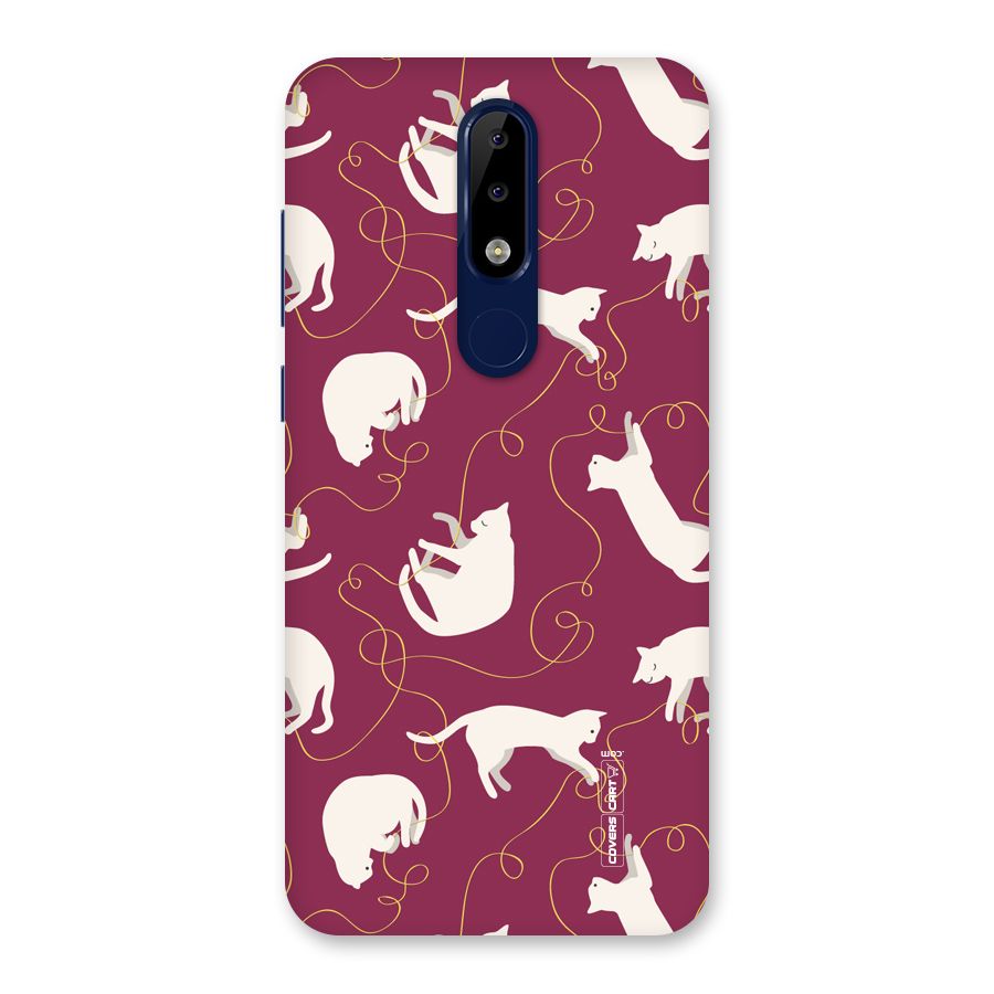 Lazy Kitty Back Case for Nokia 5.1 Plus