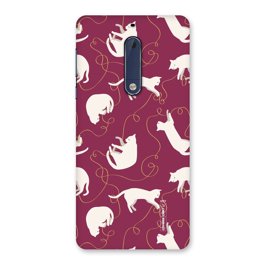 Lazy Kitty Back Case for Nokia 5