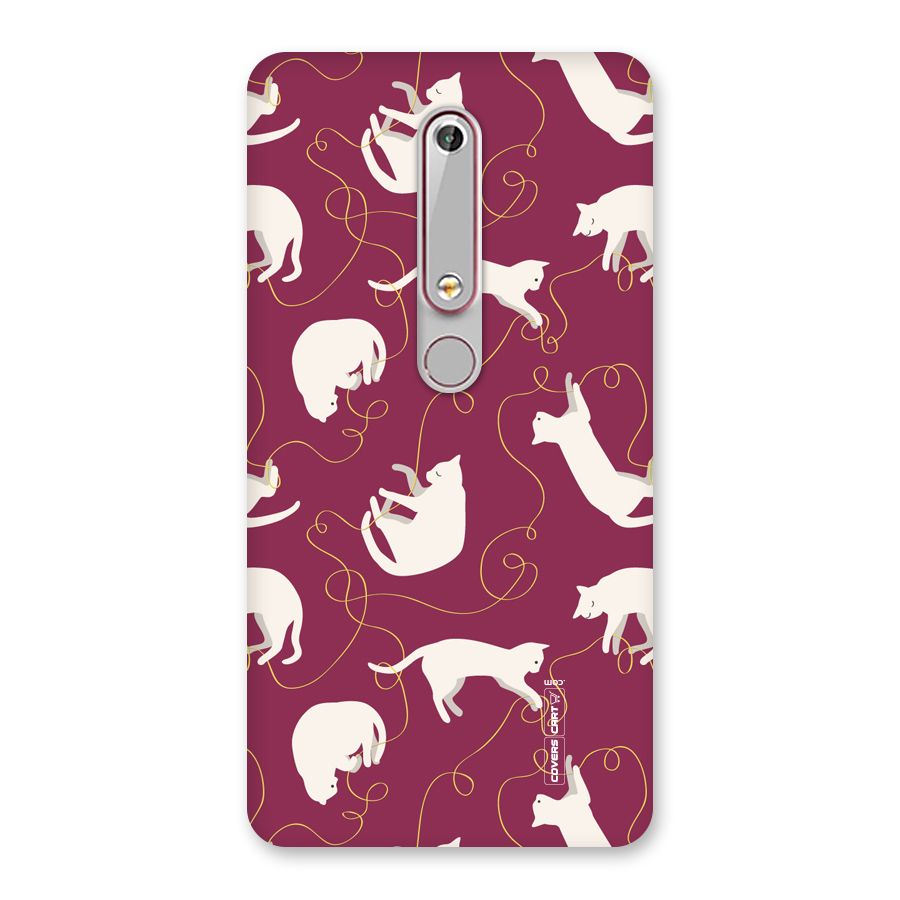 Lazy Kitty Back Case for Nokia 6.1