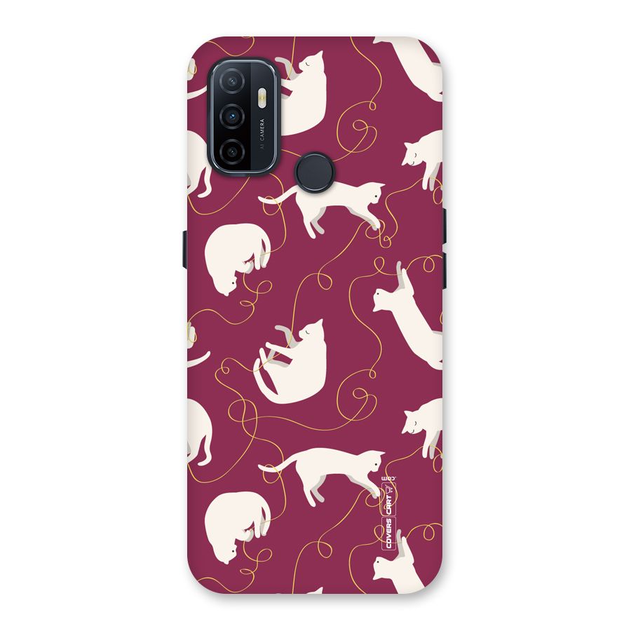 Lazy Kitty Back Case for Oppo A32