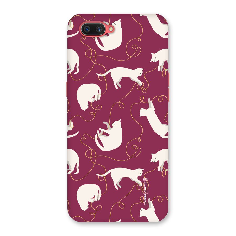 Lazy Kitty Back Case for Oppo A3s