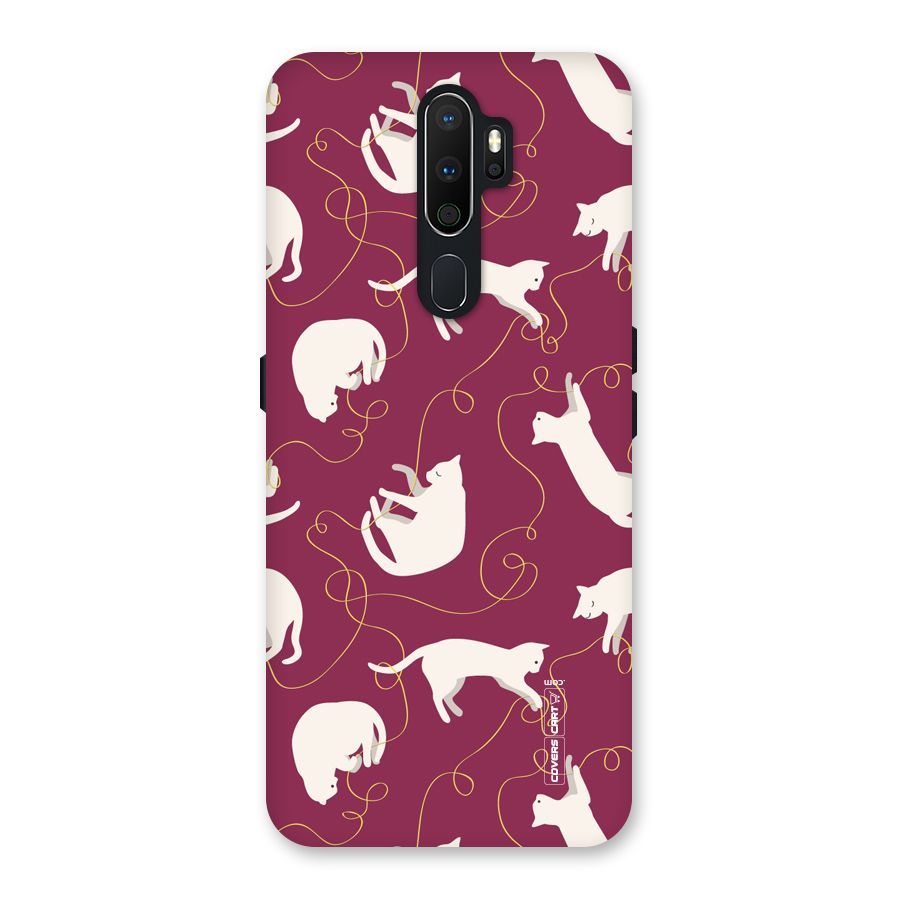 Lazy Kitty Back Case for Oppo A5 (2020)
