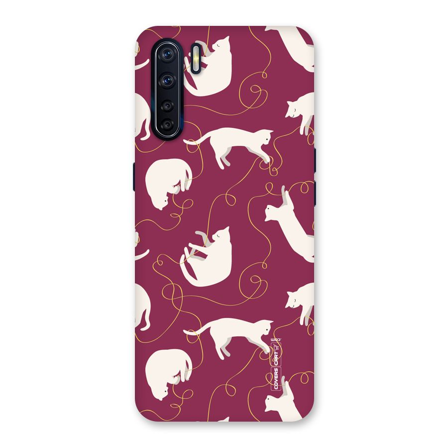 Lazy Kitty Back Case for Oppo F15