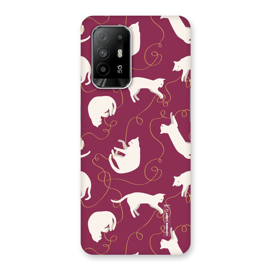Lazy Kitty Back Case for Oppo F19 Pro Plus 5G
