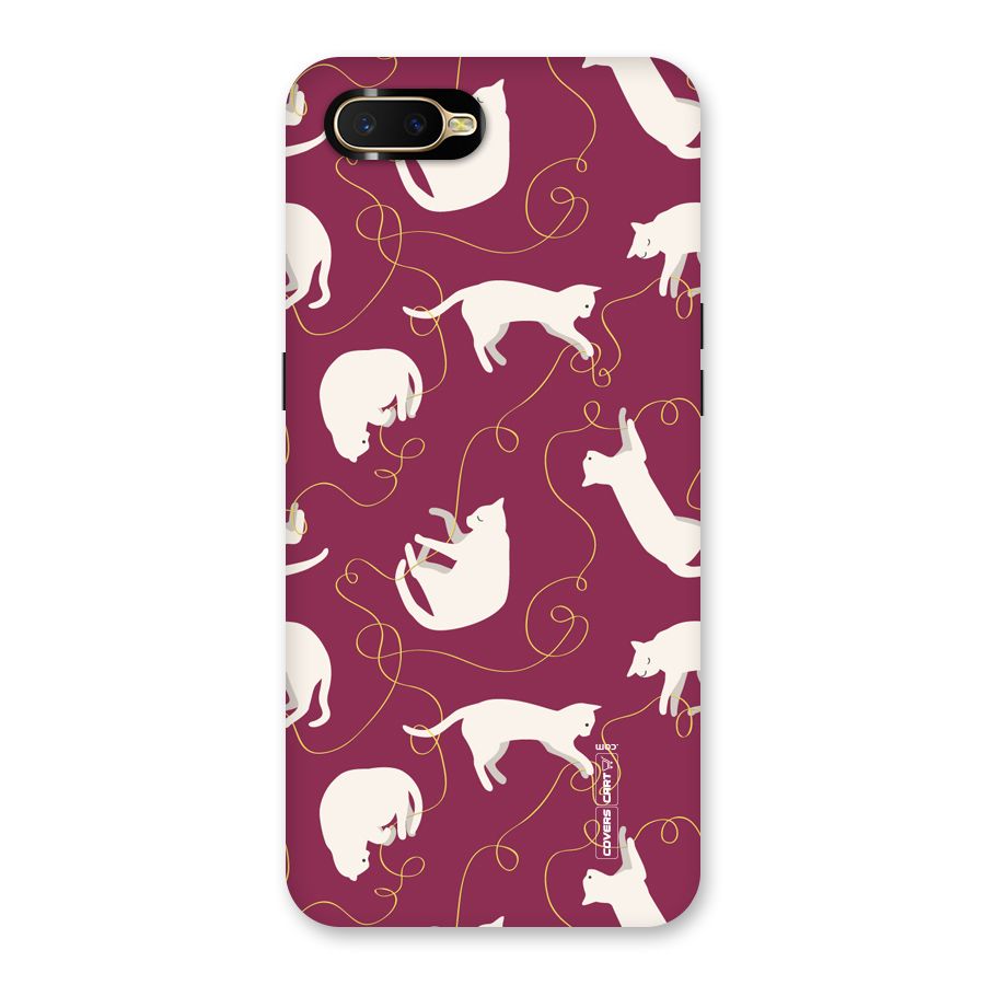 Lazy Kitty Back Case for Oppo K1