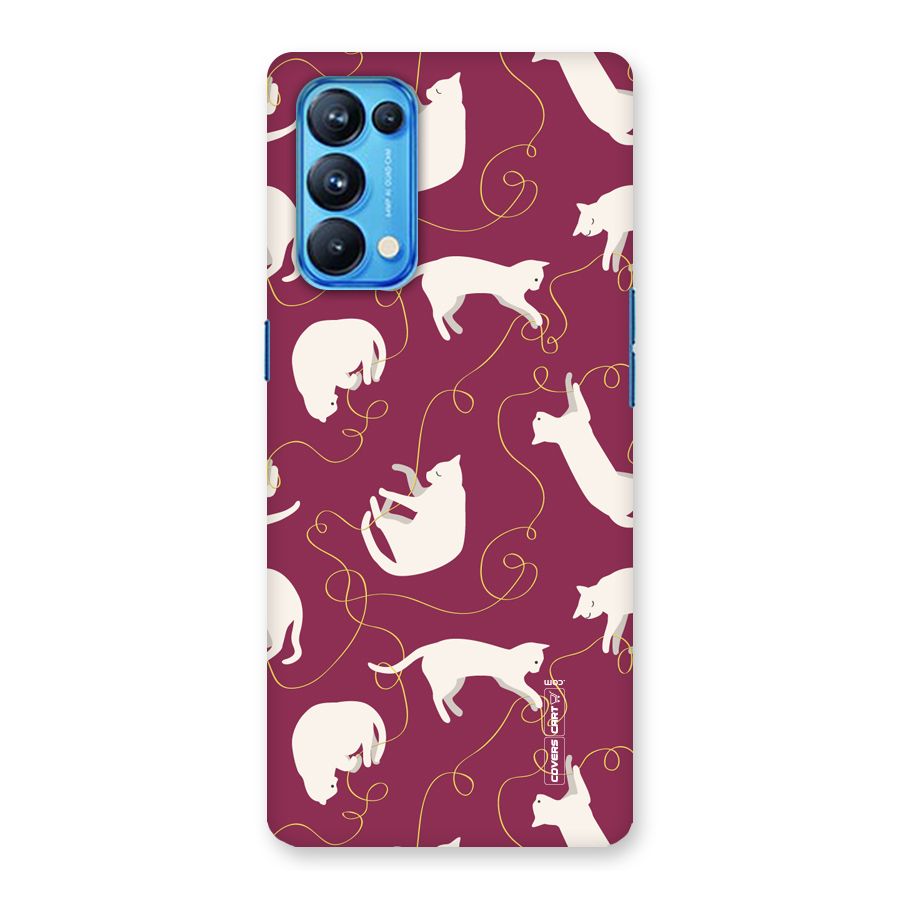 Lazy Kitty Back Case for Oppo Reno5 Pro 5G