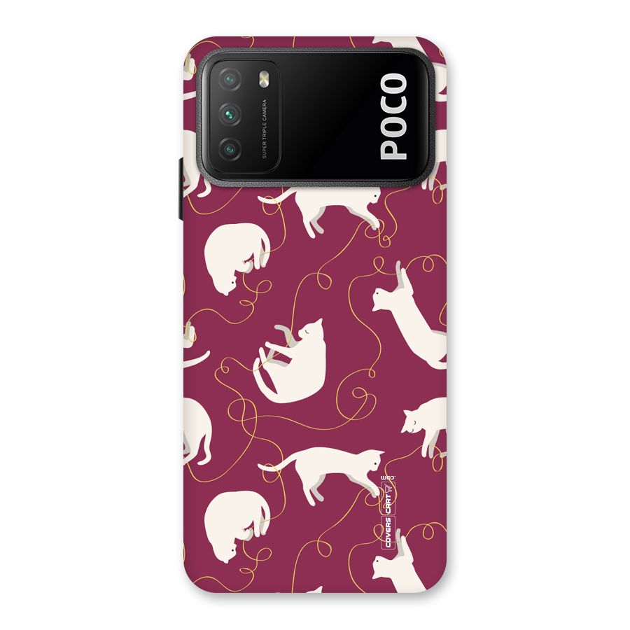 Lazy Kitty Back Case for Poco M3