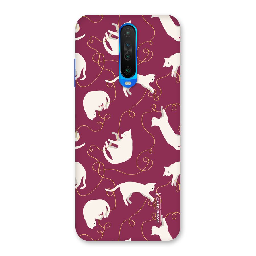 Lazy Kitty Back Case for Poco X2