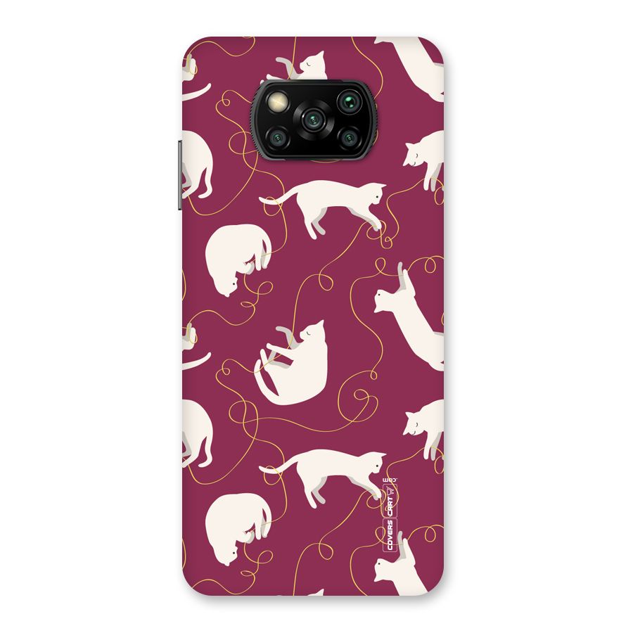 Lazy Kitty Back Case for Poco X3