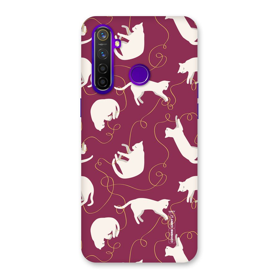 Lazy Kitty Back Case for Realme 5 Pro